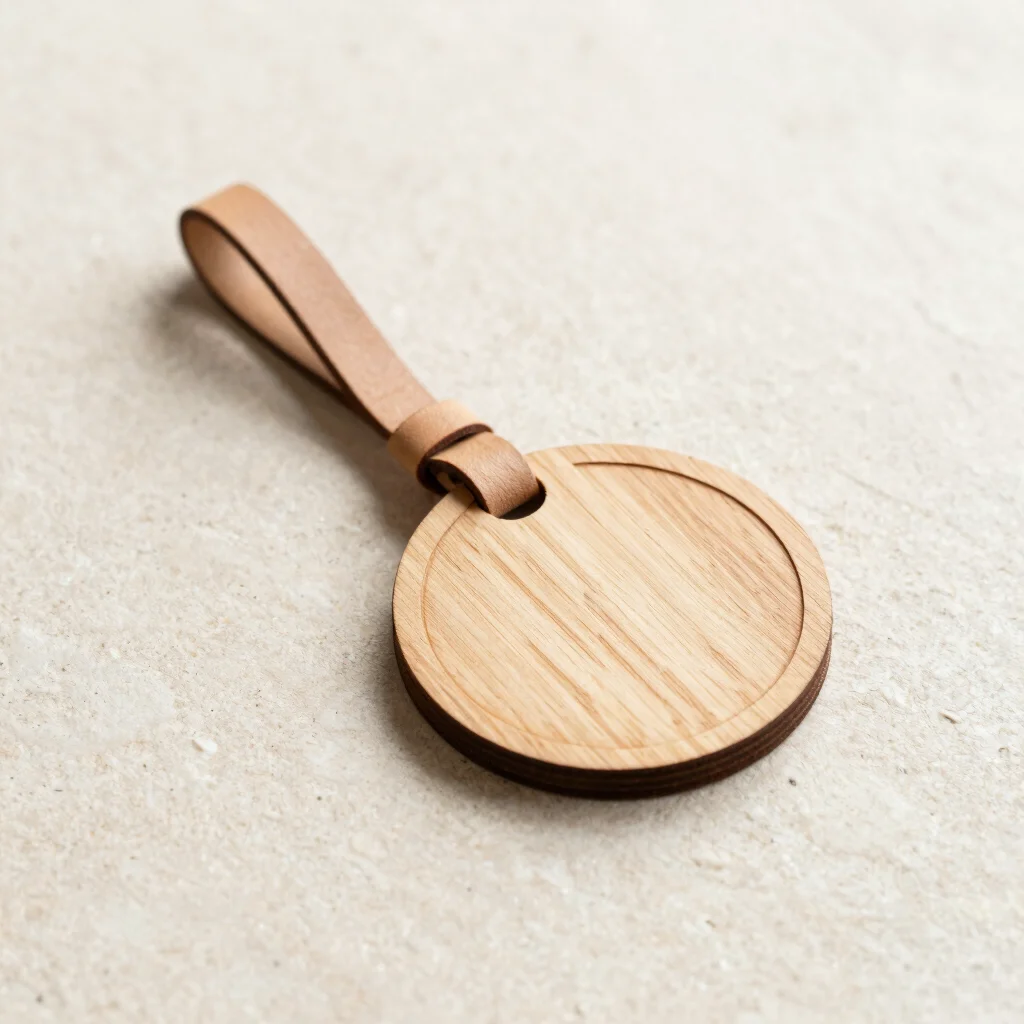 Engraved Wooden Bag Tag