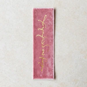Gold Foil Velvet Bookmark